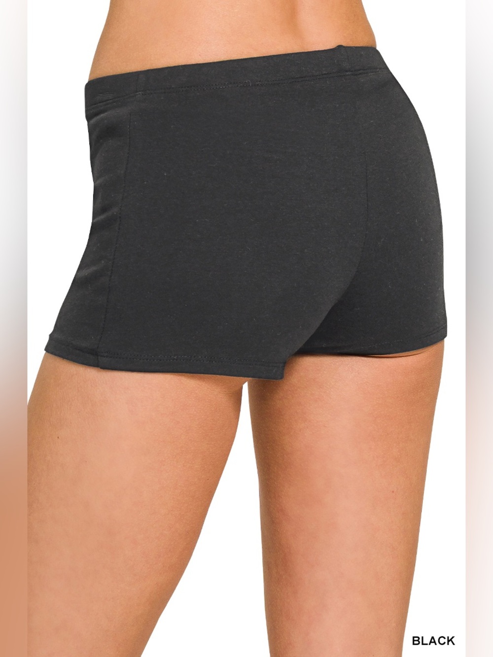 Premium Cotton Boxer Shorts | Black Lounge Shorts - Picture 2 of 7